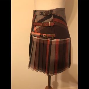 Ben Sherman stripped wrapped mini skirt
